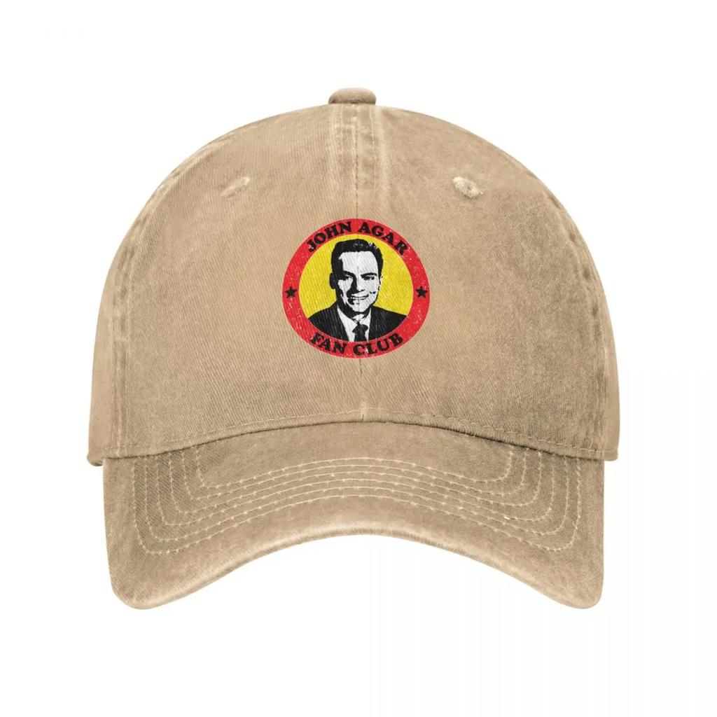 John Agar Fan Club Baseball Cap hiking hat tactical cap GentleUnisex Hat Snapback Cap For Unisex Womens