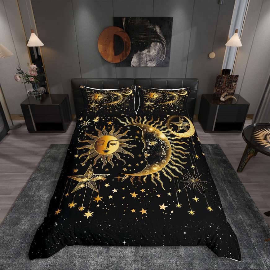Comforter Homewish Moon And Sun Bohemian Damask Bedding Settraditional Flower Comforter Set