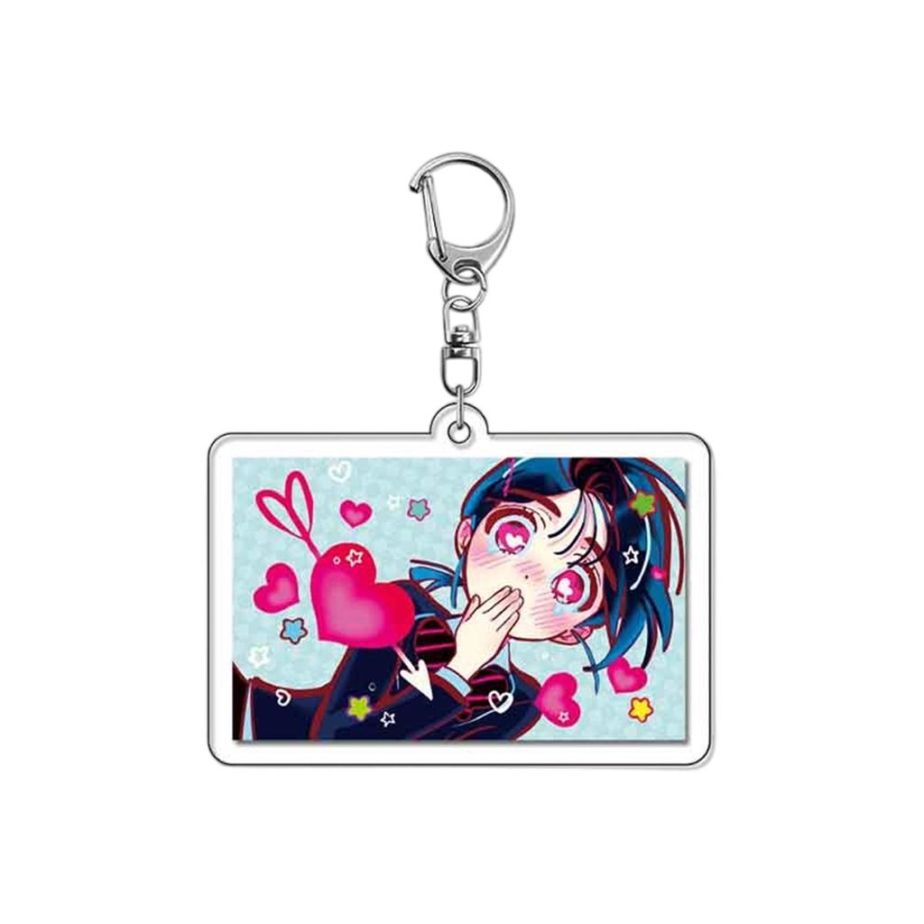 Anime Peripheral Acrylic Keychain Pendant, Cute Student Anime Backpack Pendant