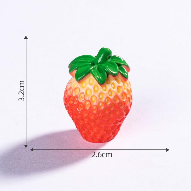 Микро-ландшафт Симуляция Еды Игрушки Личи Клубника Фрукты Милые Декоративные Аксессуары и Маленькие Украшения