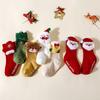 0-36Months Baby Girls Boys Christmas Socks Cute Fall Winter Non-slip Socks Soft Lightweight Long Socks for Kids New Year Gift