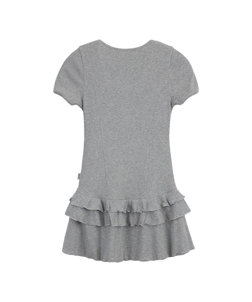 Ratsyu Lotsyou_Henly Neck Dress Melange Gray