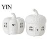 Creative Gift for Birthday 2Pcs/Set Lighted Whimsical House Ornaments, Light-Up Pumpkin Figurine, Halloween Table Thanksgiving Centerpiece with