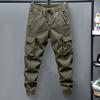 Women Cargo Pants with Multi Pockets Elastic Waist Ankle-banded Plus Size