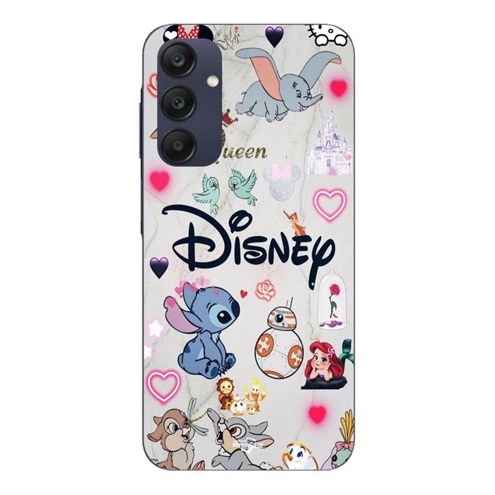 Coque Pour Samsung galaxy A25 Disney personnages Stitch Ariel Dumbo Maniacase