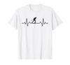 Heartbeat Cross Country Skiing Winter Sports Biathlon Skiing T-Shirt