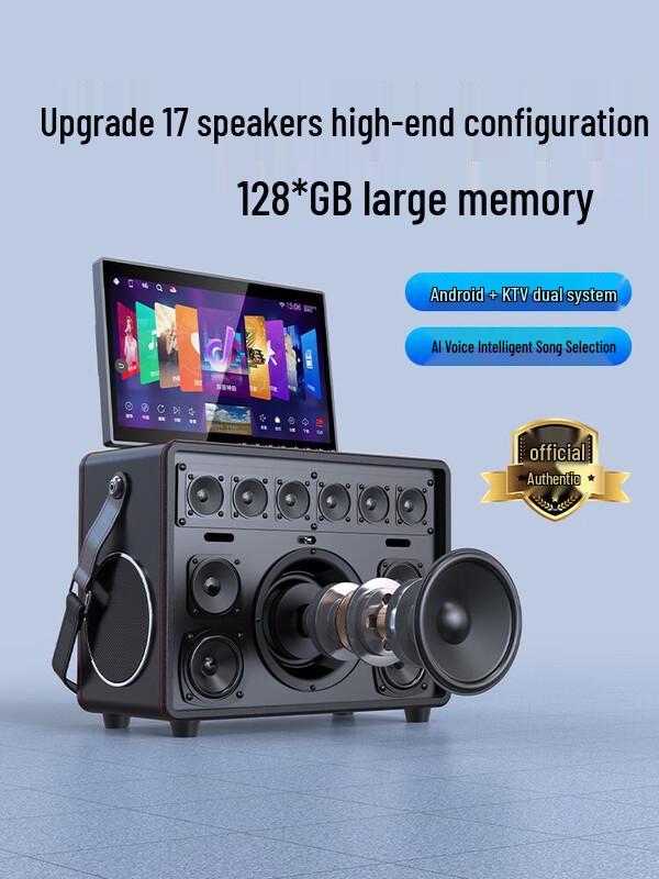 SANSUI Portable KTV Speaker System with Display