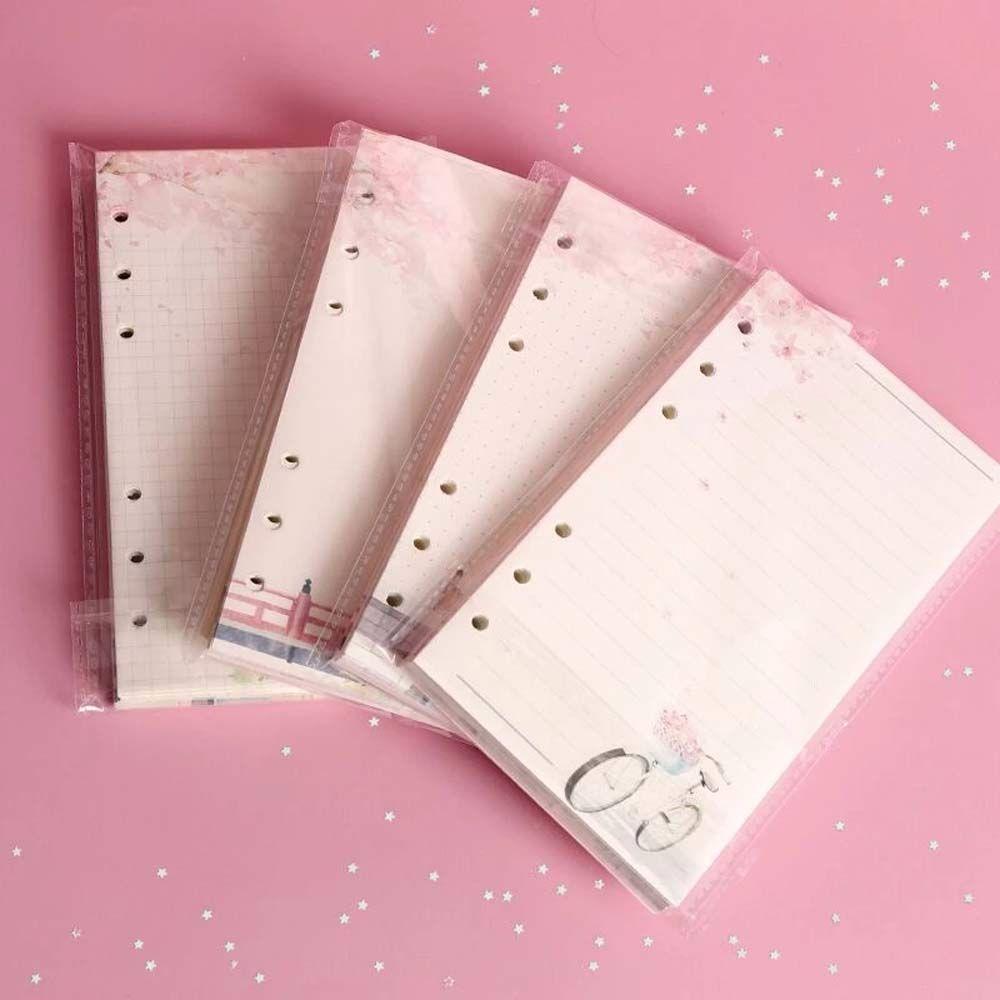 Notebook Refill Notebook Binder Notebook Inner Pages Sakura And Cat Binder 80 Sheets Loose Leaf A6