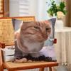 Кошачьи Мемы Смешной Принт Мем Подушка Чехол из Полиэстера для Подарка на День Святого Валентина Домашний Диван Подушка Чехол Декор На заказ