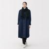 MUJI Пушистый Шерстяной Шарф 35 x 180 см, Унисекс, Взрослый, DD0IOA5A, Черный,