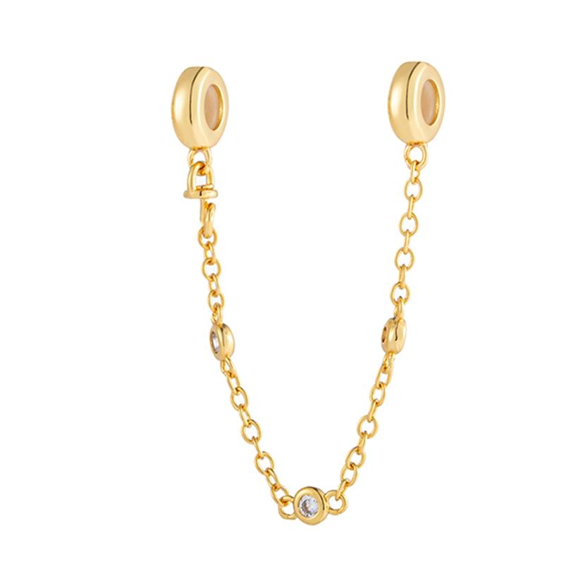 Sparking Gold Animal Heart Clip Charm Beads Dangle Fit Original Snake Bracelet Necklace Beads For Diy Jewelry Women Gift