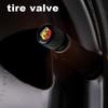Car Wheel Tire Valve Caps Air Stem Covers Accessories  For Abarth FIAT Punto 500 Tipo Stilo Palio Bravo Doblo Panda Ducato