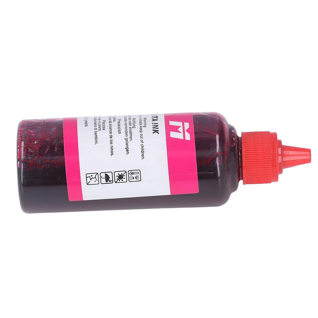 100ML Capacity Printing Ink Bottled High Purity Refill Ink Replacement for HP Printer Magenta