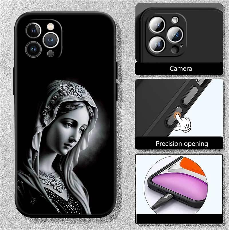 Virgen Maria Case for Samsung M55 M35 M15 A02 A05S A05 A06 A15 A12 A13 A10 A16 A20 A22 A24 A25 A30 A31 A32 A33 A35 A42 A50