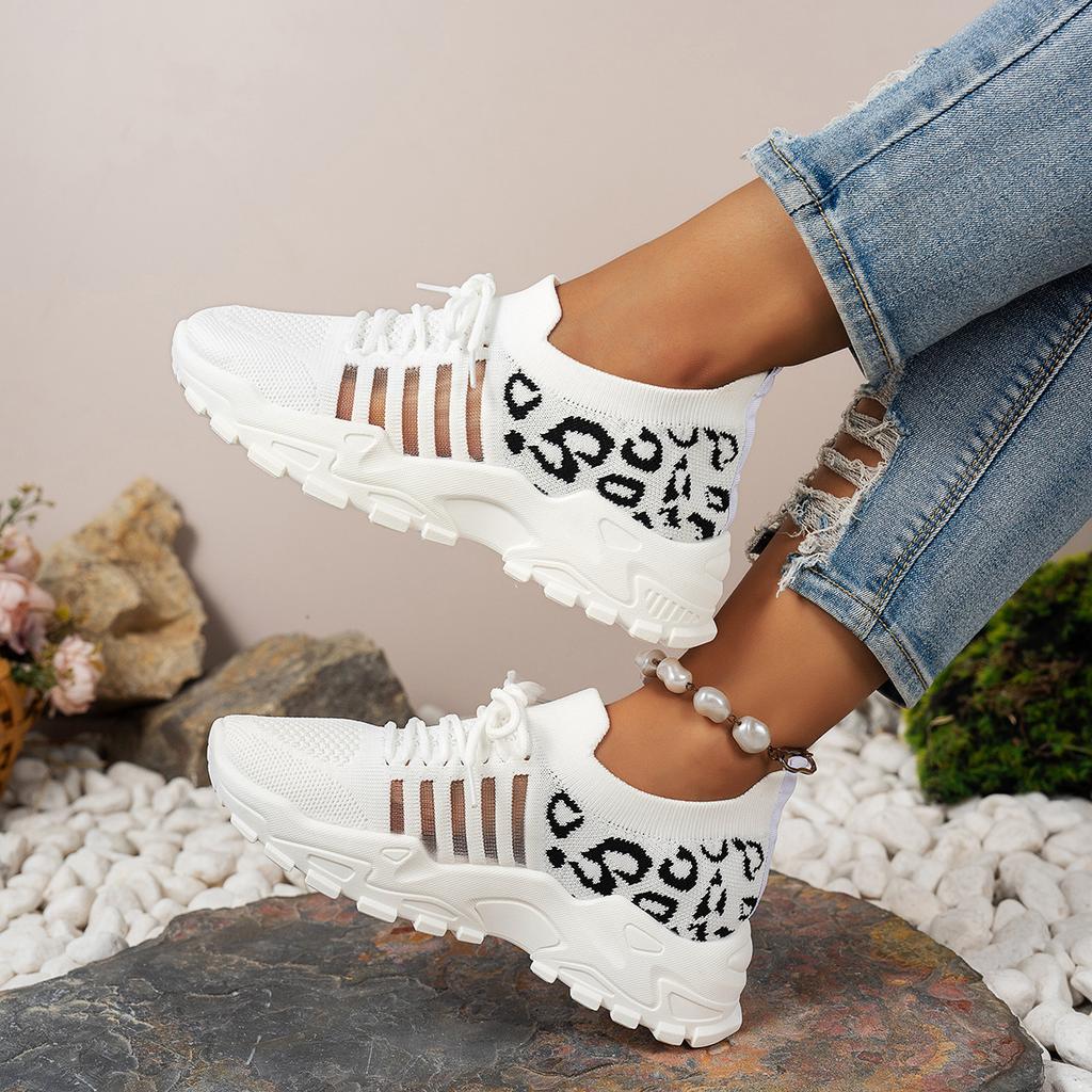 Модная обувь для женщин Осенняя мода Большие размеры 36-43 Сетчатая дышащая Удобная На шнуровке Платформа Танкетки Балетки Кроссовки Женские 2025