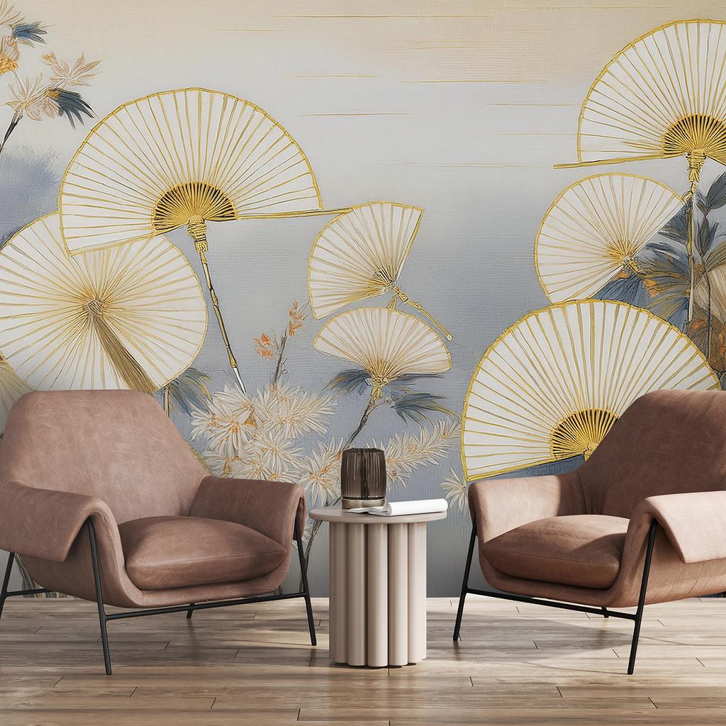 Wallpaper Japanese fans abstract