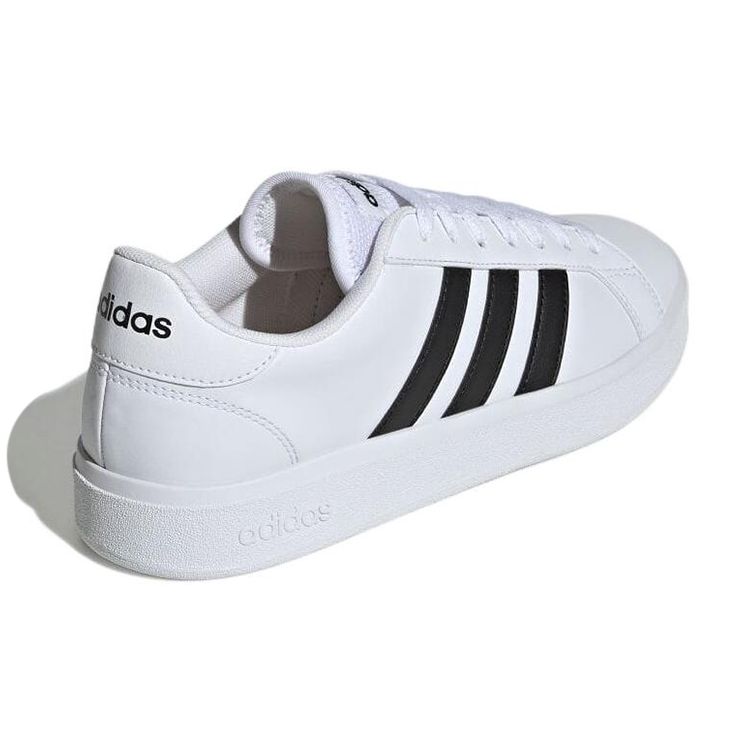 adidas Neo Grand Court Lifestyle Court Кожаные Удобные Повседневные Прочные Легкие Низкие Кеды Женские Кроссовки Белые Черные GW9261