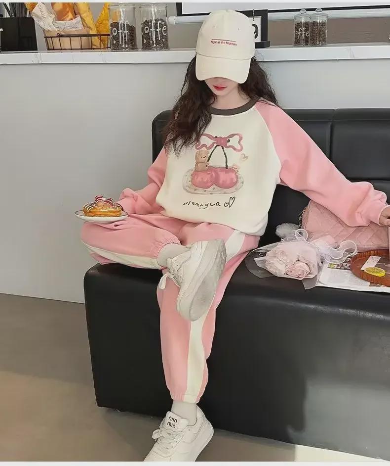 2025 Новые стильные весенние и осенние костюмы для девочек средней школы