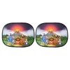 2Pcs Car Window Sun Shades Privacy Protection Cute Animals Patterns Privacy Curtain Sun Shield Protector for Children