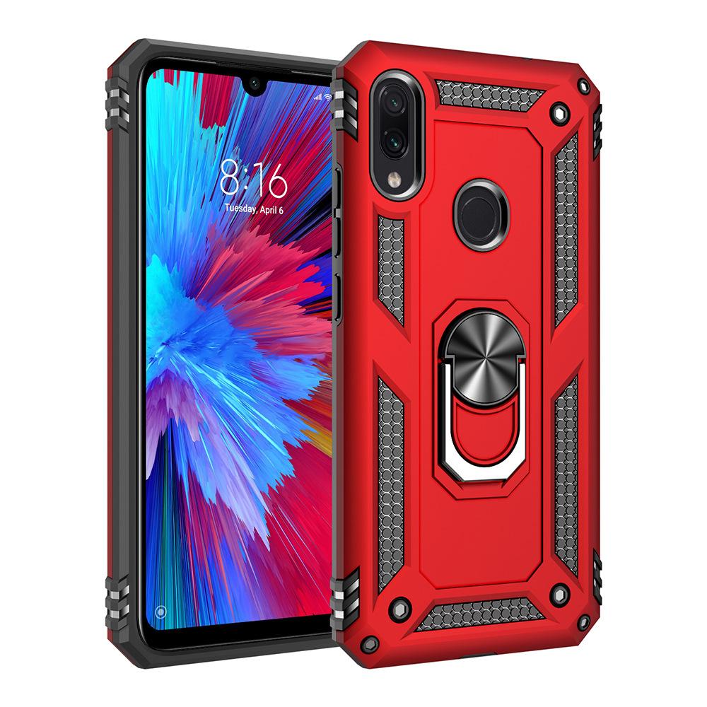 Для Xiaomi Redmi Note 7 Чехол-чехол Armor Rugged Military Противоударный автомобильный держатель Магнитный чехол-кольцо для Redmi Note 7 pro