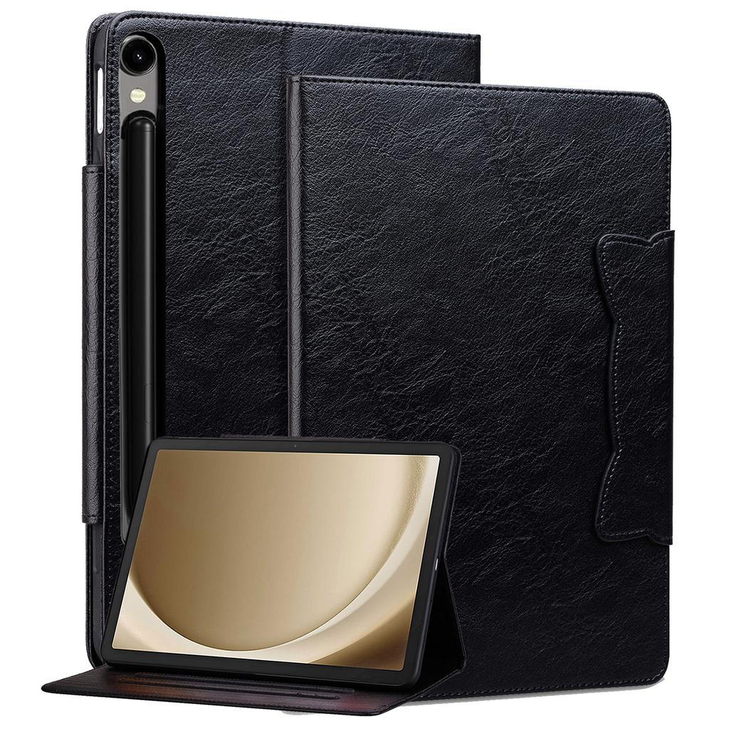 Для Samsung Galaxy Tab S10 FE+ Чехол Кошачья Пряжка Застежка Кожаный Защитный Чехол-Подставка