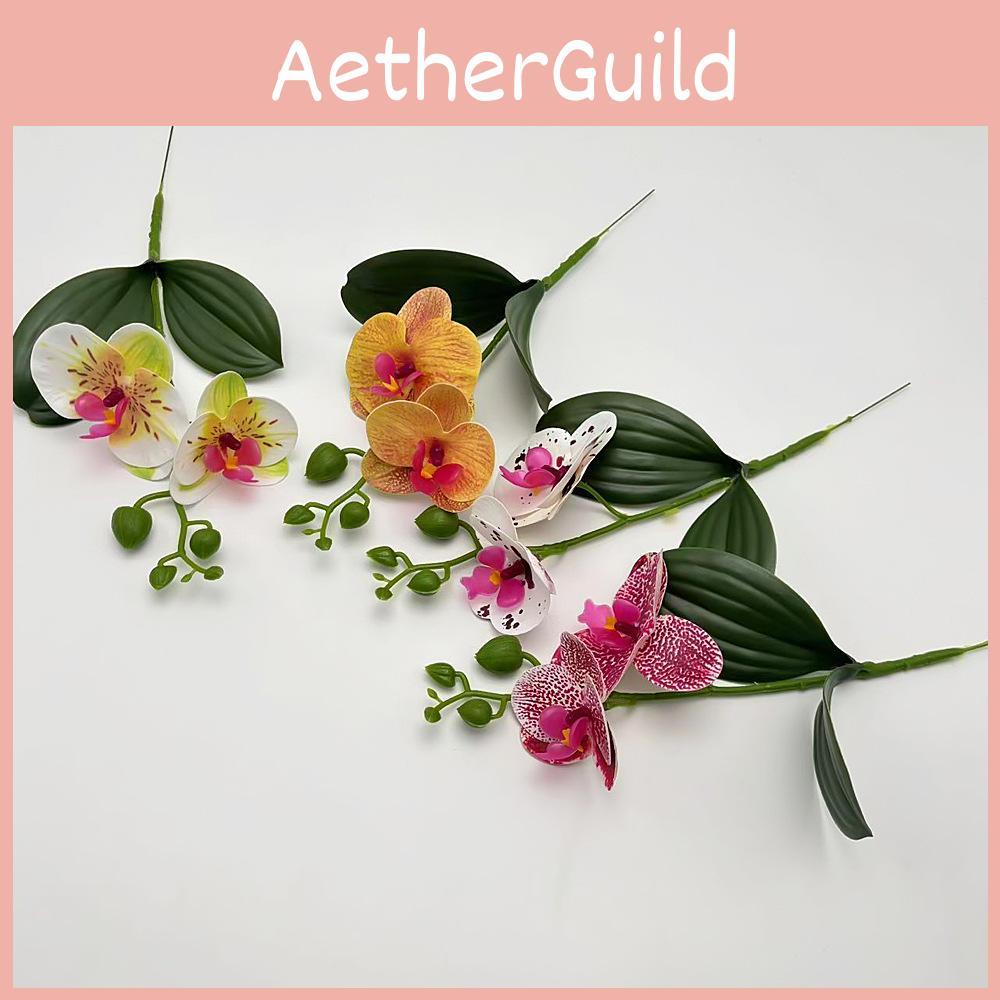 Orchid Butterfly With Realistic Leaves For Wedding And Event Settings