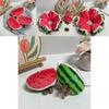 Cute Watermelon Plush Keychain With Pp Cotton Filling For Bag Decoration And Collectors