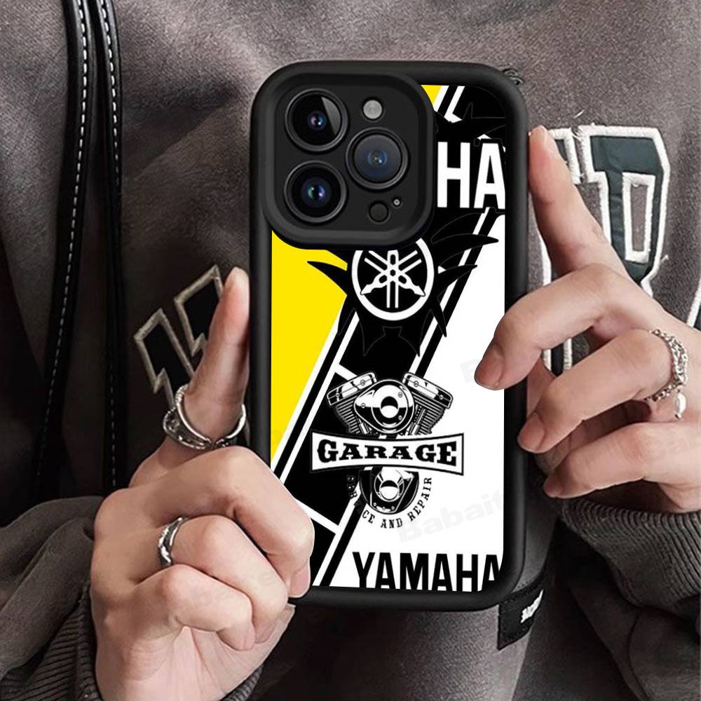 Классический чехол для телефона с логотипом Y-YAMAHAS для мотоцикла, для IPhone 17 16 E 15 14 13 12 11 Pro Max Plus, задняя крышка