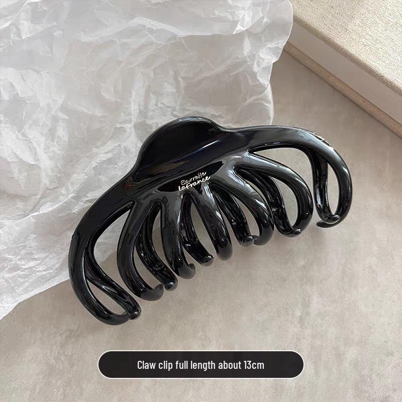 Шоколадно-коричневый высококлассный зажим-краб для волос, зажим-акула для женщин - новый аксессуар для волос 2025