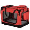 Foldable Pet Carrier for Small and Miniature Dogs, Portable Cat Carrier Soft Side Pet Travel Crate with Removable Mat, Storage Bags