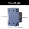 AC85-290V Voltage Current Power Factor Tester Din Rail Monitors with Color Screen Multifunction Power Energy Tester