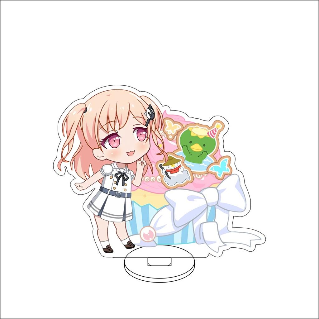 10СМ Аниме BanG Dream! Подставка-фигурка Модель Цукуши Футаба/Хиромачи Нанами/Курата Масиро Милая Настольная Декорация Стоячий Знак Подарки