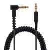 High Fidelitys 3.5mm Stereo Cable For Monitor Major 2 Major 3 Headphone Spirals Wire Cord Metal Connectors L Shaped Plugs