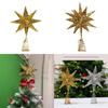 Star Tree Topper With Led Sparkles And Iron Construction For Christmas Festivities