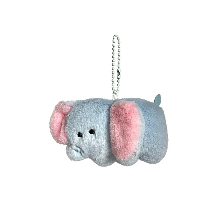 Elephant Fox Giraffe Unicorn Raccoon Plush Animal Keychain Stuffed Gift Toy