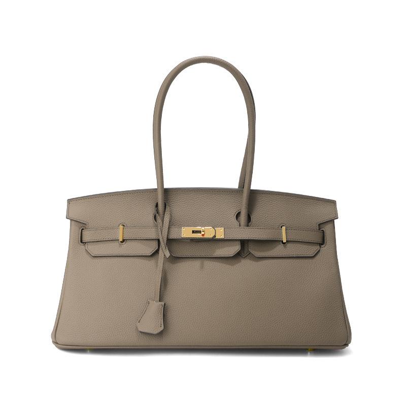 Horizontal 40cm Top Layer Cowhide Leather Women's Bag Large Capacity Handbag High-end Commuting Versatile Crossbody