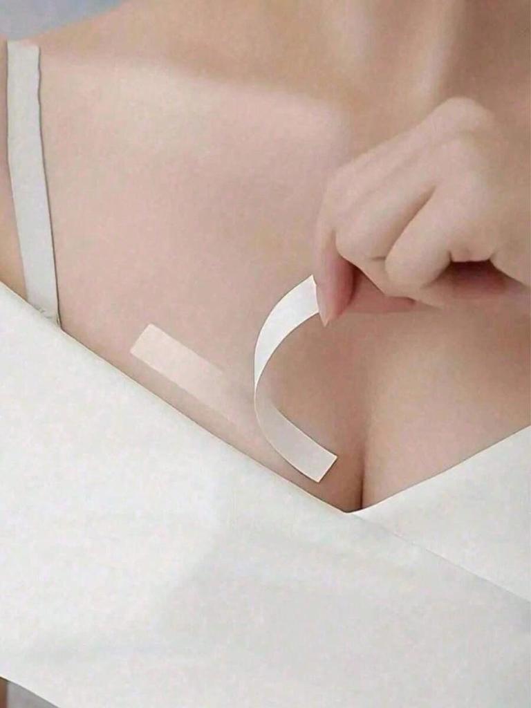 36 шт. Анти-пик Лента для груди, Женская модная клейкая лента, Противоскользящая лента для одежды, Фиксаторы для бретелей платья, Двусторонний скотч для одежды