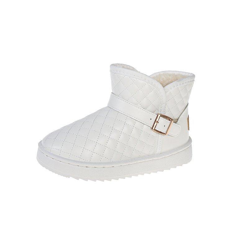 Женские зимние теплые ботинки с мехом, мягкой подошвой, большим размером, стремешком на одну ногу, нескользящие, спортивные хлопковые ботинки до щиколотки с подкладкой