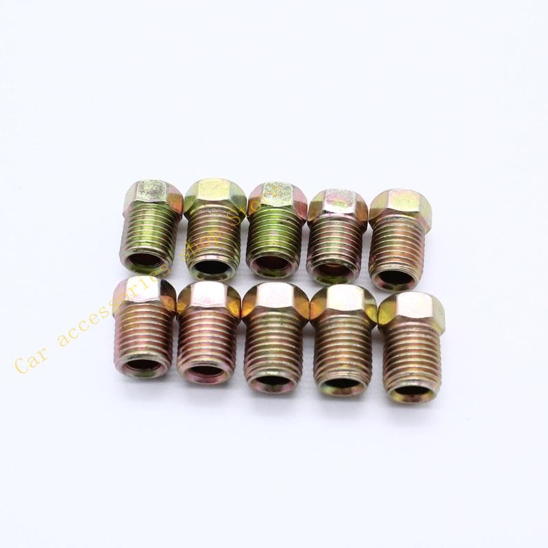 T21E 45 Sae Inverted Tube Nut Fitting for 3/16 Brake Line Tubing 16Pc Set