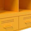 Highboard Mustard Yellow 68 x 39 x 101.5 cm Steel