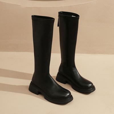 Модные универсальные ботинки на толстой подошве для маленького человека, делающие его стройным, высокие ботинки, детские, осенне-зимние, новые, удобные ботинки Мартин, женские