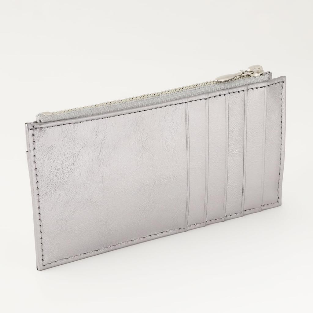 JULLY AND SHUSHU Women's Card Case, Fragment Case, Card Case, IC Card Slot, Pass Case, Bill Compartment, EM-CC (Gunmetal)