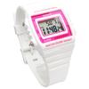 Casio Стандартные цифровые часы глянцевые белые x розовые Overseas Модель [Casio] W-215H-7A2V мужские женские [Товар]