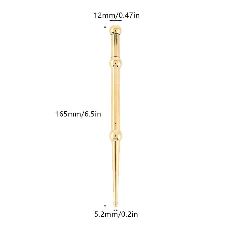 Чистая медная акупрессурная ручка, акупунктурный массажер для ушей, улучшение зрения, акупунктурный массажер для меридианов