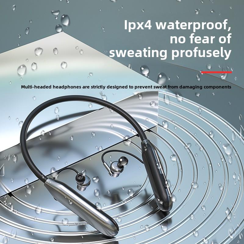 Новая Bluetooth-гарнитура Беспроводная спортивная шейная гарнитура с ультрадолгим сроком службы, цифровой дисплей, шумоподавление, шейная гарнитура