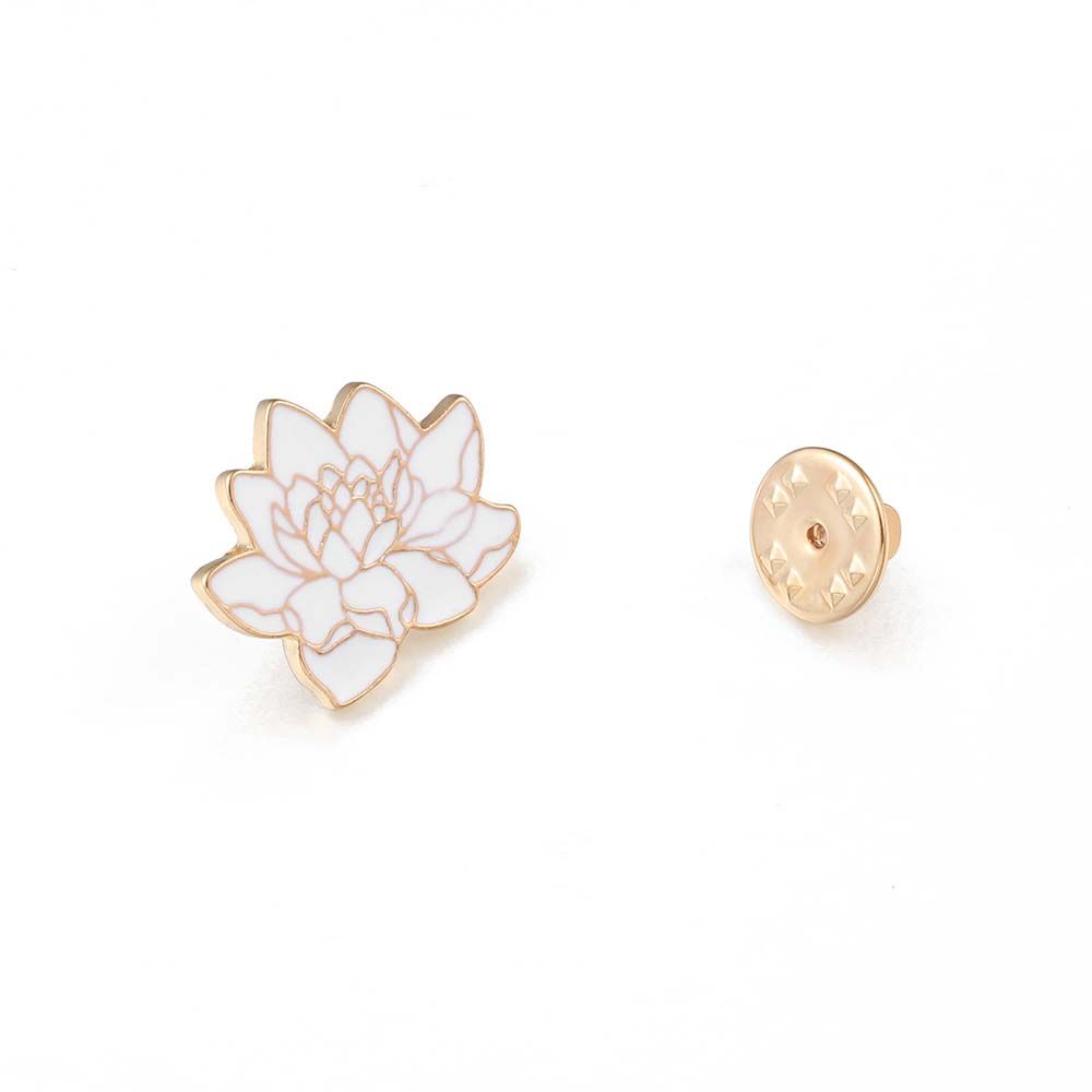 Lapel Pin Buddhism Travel Commemorative Lapel Brooch Lotus Flower Brooch Brooches Pin Enamel Pin