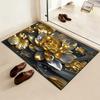 3D Цветочный коврик для ванной из диатомовой земли, абсорбирующий напольный коврик, нескользящий, реалистичный цветочный коврик для ванной, для душа, кухни, прихожей