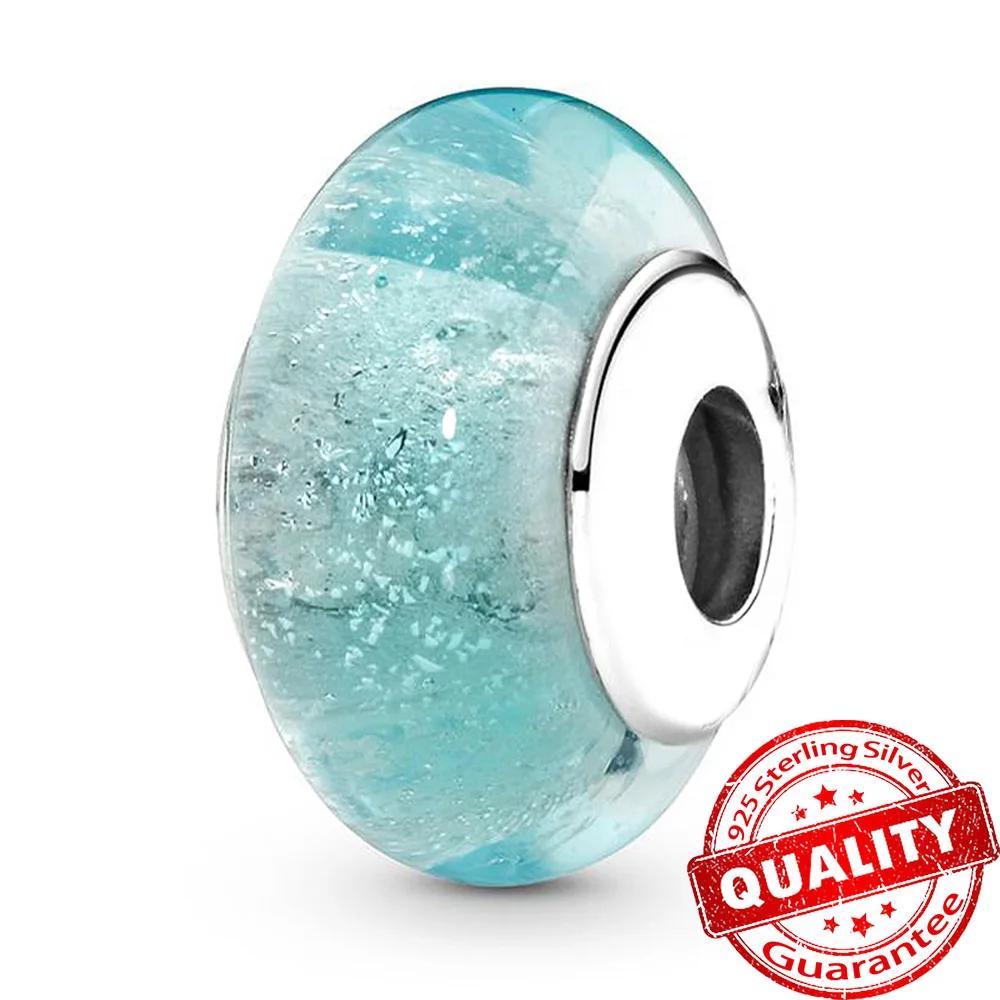 Новый Медный Красочный Цветок Муранское Стекло Шарм Подходит Оригинальный Браслет Ожерелье Сердце Муранское Стекло Сделай Сам Изысканные Ювелирные Изделия