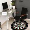 Dartboard Design Fashion Rug Nonslip Carpet Office Chair Mat Design For Office Decor Suitable For Various Indoor Environments Enhances Space