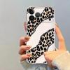 Мягкий чехол для телефона для iPhone 17 Pro Max 14 Plus 7 8 XR 11 12 Mini 16 XS Max Air 13 Pro 15 Минималистичный леопардовый принт